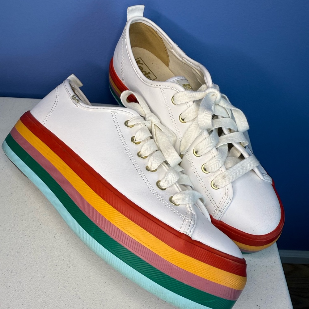 Rainbow Pride Platform Keds